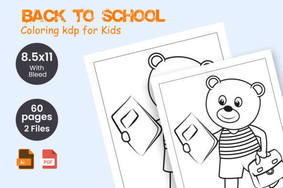 Download Back to School Coloring Kdp for Kids - Premium Bundle