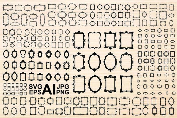 Download Ornate Black and White Decorative Frames - Premium Resources