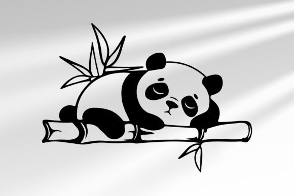 Download Panda SVG, Cute Panda Silhouette SVG - Silhouette Collection