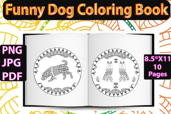 Download Funny Dog Coloring Book - Premium Bundle