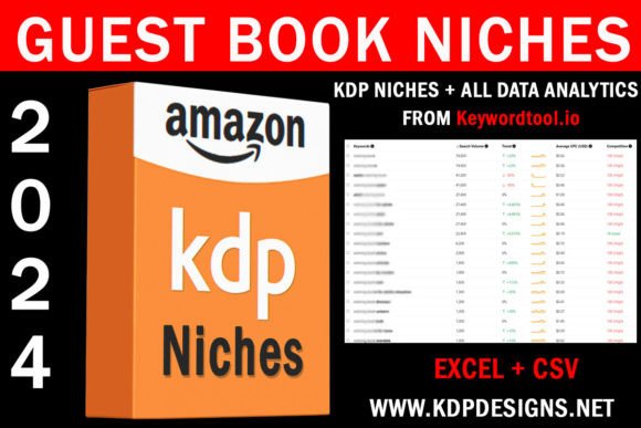 Download Amazon KDP Guest Book Niches 2024 - Amazon kdp Collection